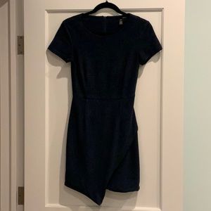 Aqua suede dress